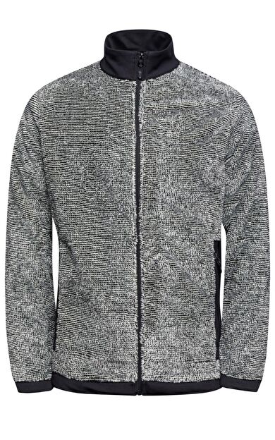 2as San Diago Erkek Tam Fermuarlı Çizgili Polar Kemik