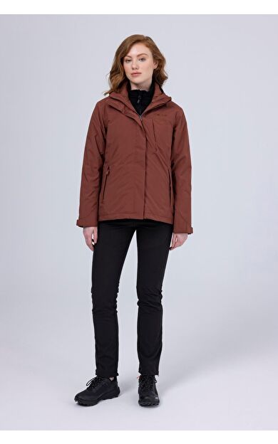 2AS Sıdley Kadın 3 in 1 Ceket Mont Kahverengi