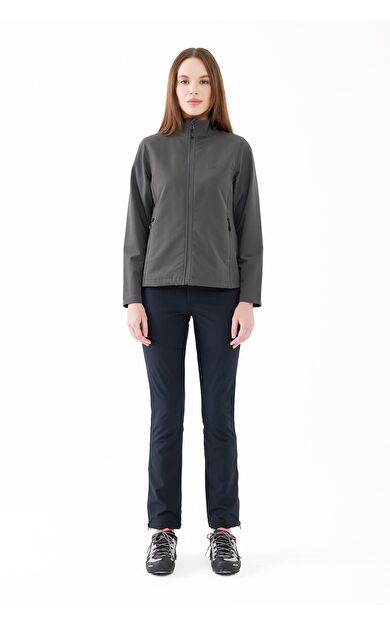 2AS Splint Kadın Softshell Mont Koyu Gri