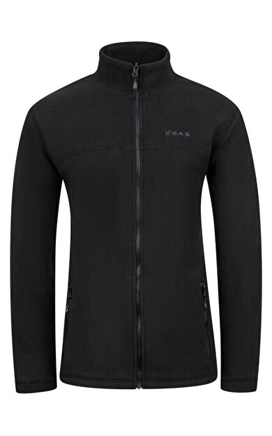 2as Utah Erkek Tam Fermuarlı  Polar Siyah