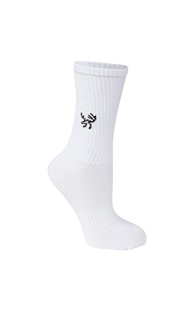 2AS Uzun Bambu Spor Çorap Beyaz