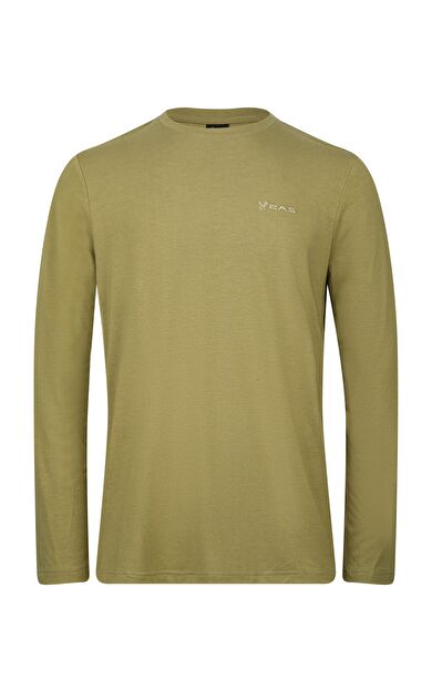 2AS Vernon Erkek Uzun Kol Viloft T-Shirt Yeşil