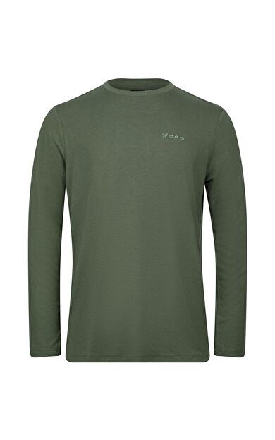 2AS Vernon Erkek Uzun Kol Viloft T-Shirt Haki