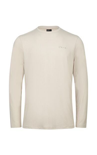 2AS Vernon Erkek Uzun Kol Viloft T-Shirt Bej