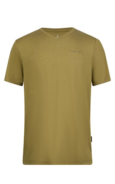 2AS Victor Erkek Viloft V Yaka T-Shirt Yeşil