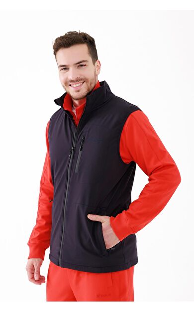 2AS Wayne Merino Yünlü Unisex Yelek Siyah