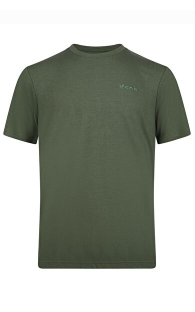 2AS Winson  Erkek Viloft Sıfır Yaka T-Shirt Haki