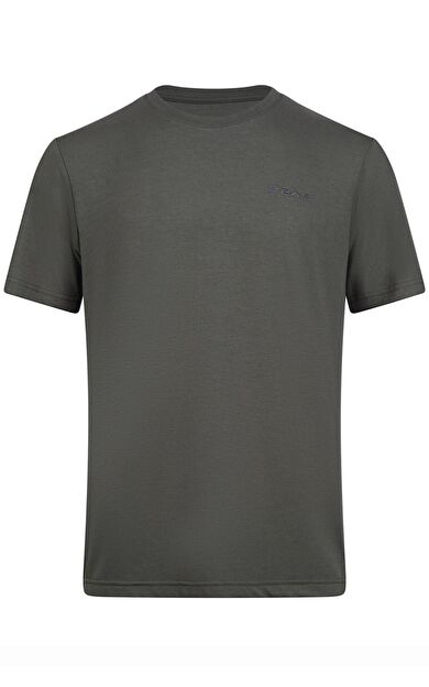 2AS Winson  Erkek Viloft Sıfır Yaka T-Shirt Antrasit