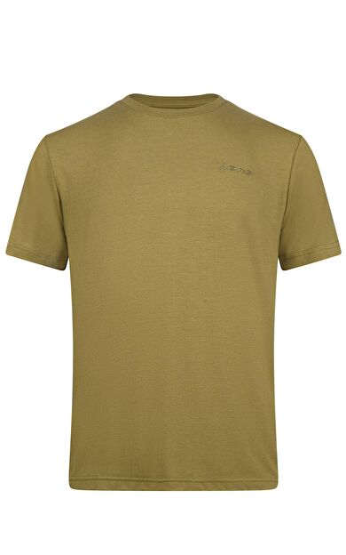 2AS Winson  Erkek Viloft Sıfır Yaka T-Shirt Yeşil