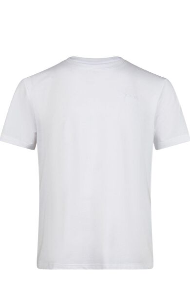 2AS Winson  Erkek Viloft Sıfır Yaka T-Shirt Beyaz