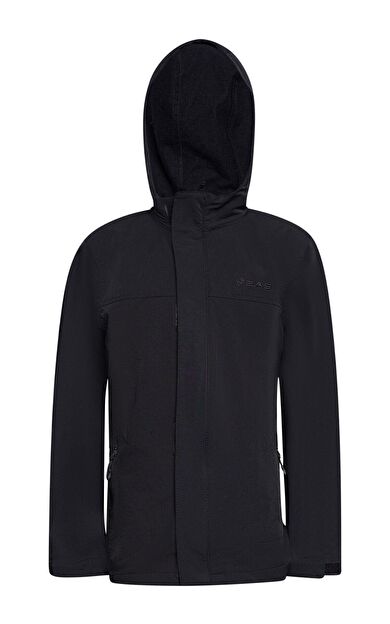 2AS Wolf Çocuk Yünlü Mont Siyah