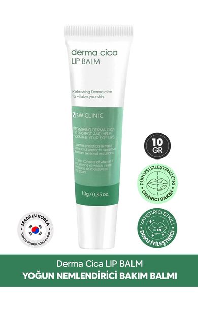 Yoğun Nemlendirici Cica Dudak Nemlendirici Bakım Balmı Derma Cica Lip Balm