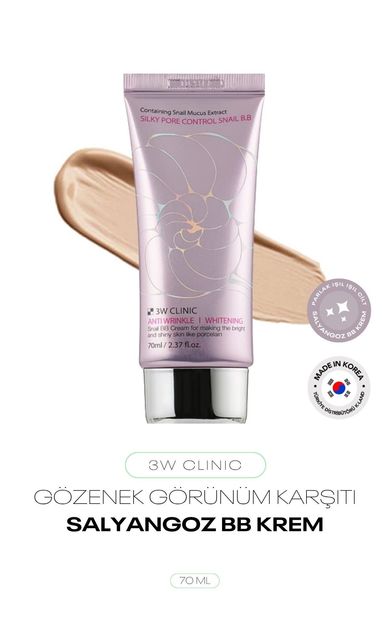 Gözenek Görünümü Karşıtı Kore BB Krem 3W Clinic Silky Pore Control BB Cream