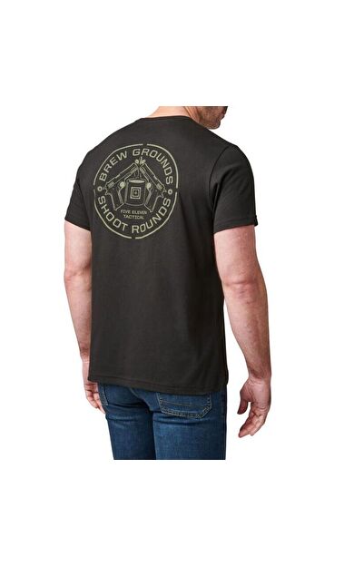 5.11 BREW GROUND SS TEE KISA KOL SIYAH T-SHIRT