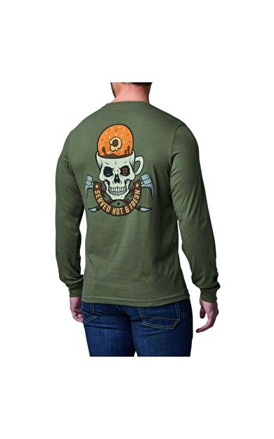 5.11 SERVED FRESH LS YESIL UZUN KOL TISORT