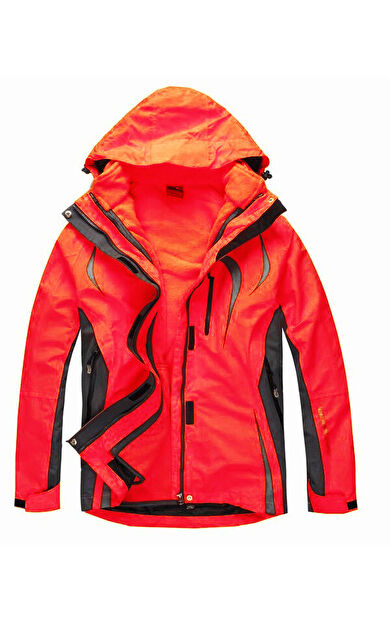 A&C 3 In 1 Kadın Ceket-KIRMIZI