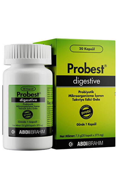 Probest Digestive Probiyotik Takviye Edici Gıda 20 Kapsül