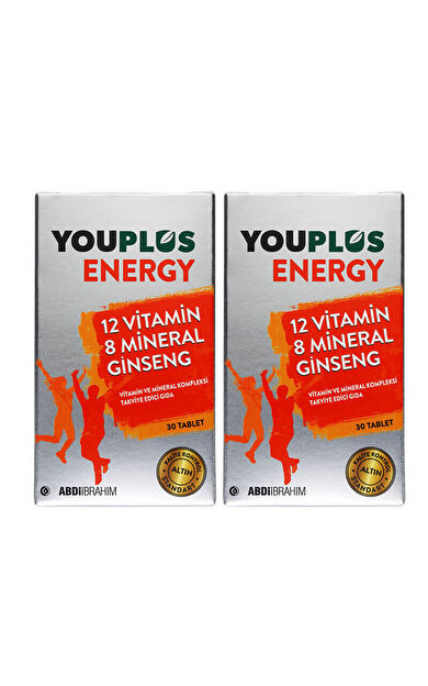 Youplus Energy Vitamin ve Mineral Kompleksi 2 x 30 Tablet