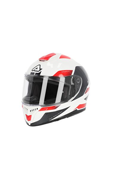 Acerbis Krapon 22-06 Kask Beyaz Kırmızı