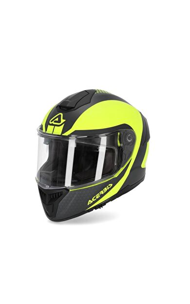 Acerbis Krapon Kask Siyah Sarı