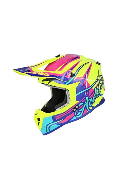 Acerbis Lınear Kask 2206 Sarı Mor