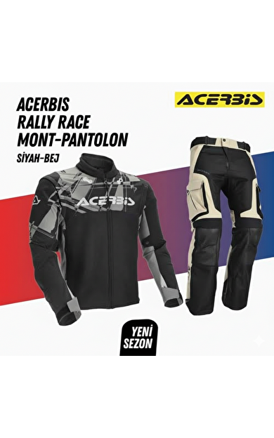 Acerbis Rally Race Mont & Acerbis Rally Pro Pantolon Siyah