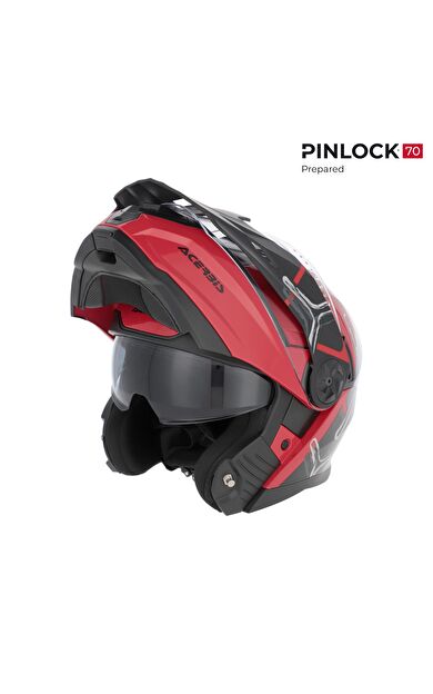 Acerbis Rıder Garphıc 22-06 Kask Siyah Kırmızı