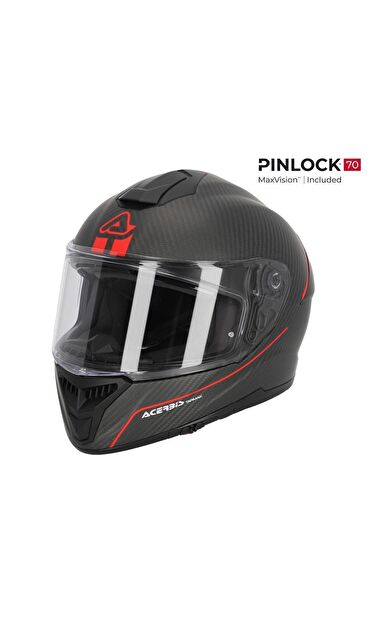 Acerbis Tarmak Carbon 22-06 Kask Siyah Kırmızı