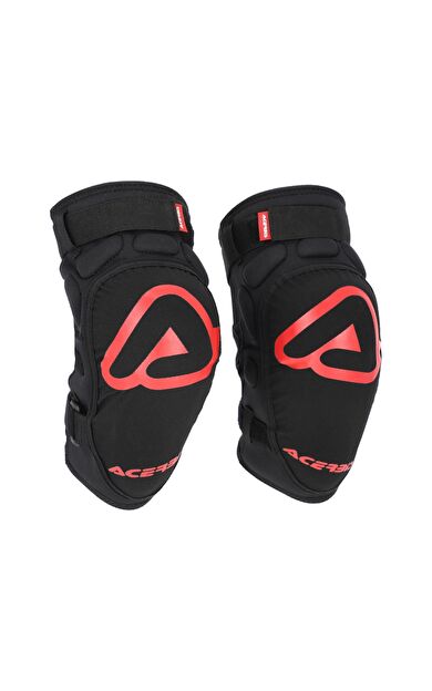 Acerbis X-Knee Soft Çocuk Dizlik Siyah Kırmızı