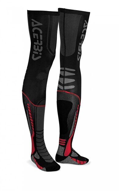 Acerbis X-Leg Çorap Siyah Kırmızı