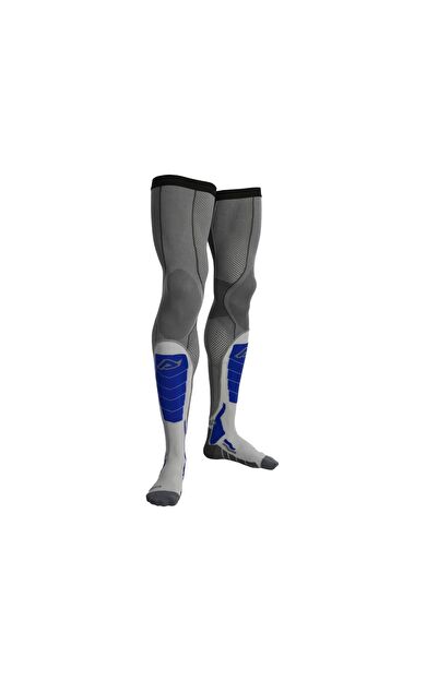 Acerbis X-Leg Vented Pro Çorap Gri Mavi