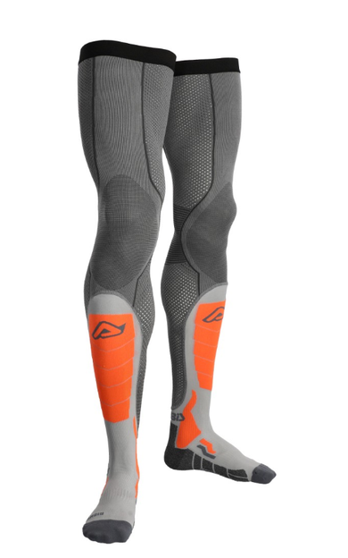 Acerbis X-Leg Vented Pro Çorap Gri Turuncu