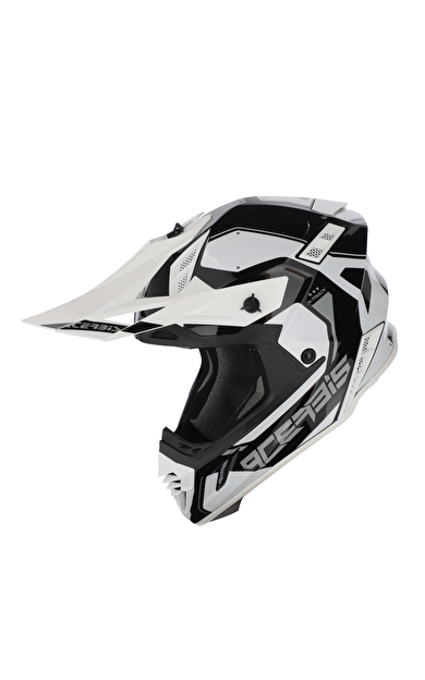 Acerbis X-Track 22-06 Kask Siyah Beyaz