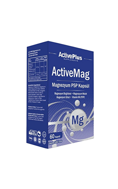 Active Plus ActiveMag Magnezyum P5P 60 Kapsül