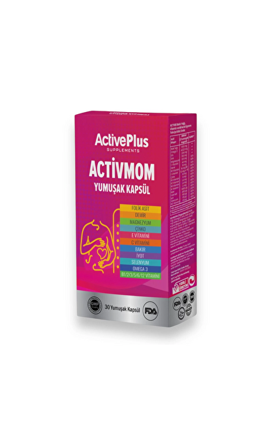 Activeplus Activemom Takviye Edici Gıda 30 Yumuşak Kapsül