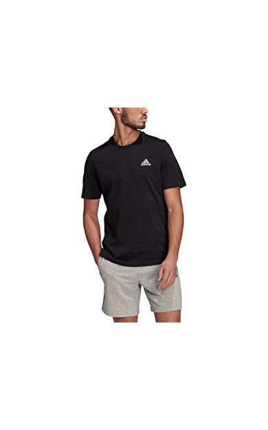 adidas M Sl Sj T Erkek Günlük Tişört GK9639 Siyah