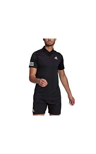 adidas Club 3Str Polo Erkek Tenis Polo Tişört GL5421 Siyah
