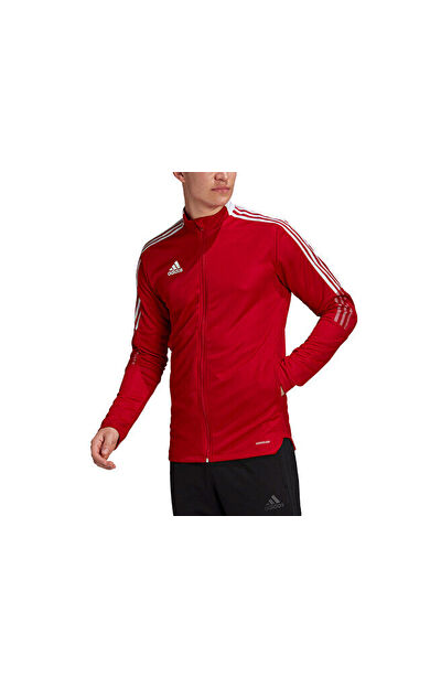 adidas Tiro21 Tk Jkt Erkek Futbol Ceketi GM7308 Kırmızı