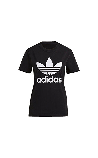 adidas Kadın Günlük Tişört GN2896 Siyah Trefoil Tee