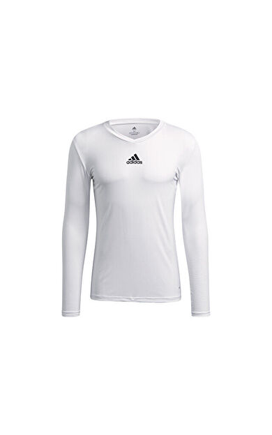 adidas Team Base Tee Erkek Futbol Uzın Kollu Antrenman Tişörtü GN5676 Beyaz