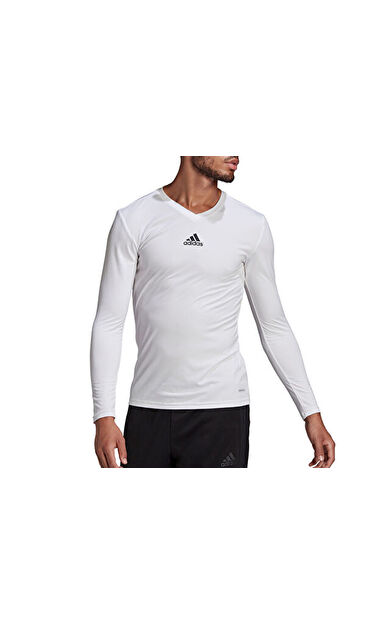 adidas Team Base Tee Erkek Futbol Uzın Kollu Antrenman Tişörtü GN5676 Beyaz