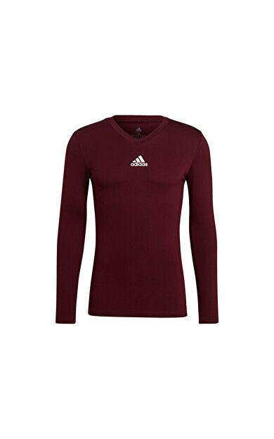 Adidas Team Base Tee Erkek Futbol Uzun Kollu Antrenman Tişörtü GN7503 Kırmızı