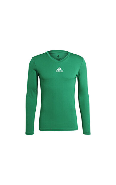 adidas Team Base Tee Erkek Futbol Antrenman Uzun Kollu Tişört GN7504 Yeşil