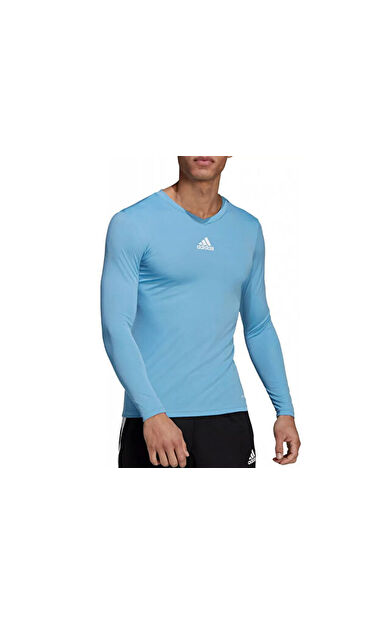 Adidas TEAM BASE TEE Erkek Futbol Antrenman Uzun Kollu Tişört GN7507 Mavi