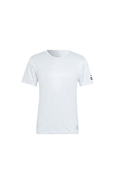 adidas Run it Tee M Erkek Koşu Tişörtü HB7471 Beyaz