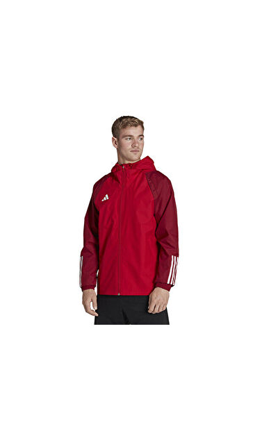 adidas Tiro23 C Aw Jk Erkek Futbol Yağmurluk HE5653 Kırmızı