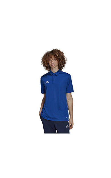 adidas Ent22 Polo Erkek Futbol Polo Yaka Tişört HG6285 Mavi