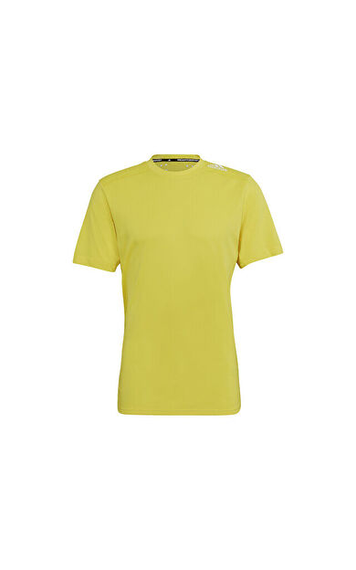 adidas M D4T Hr Tee Erkek Antenman Tişörtü HJ9773 Sarı