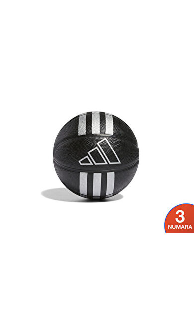 adidas 3S Rubber Mini Basketbol Topu HM4972 Siyah