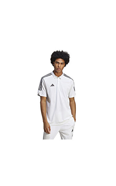 adidas Tiro23 L Polo Erkek Futbol Tişörtü HS3580 Beyaz